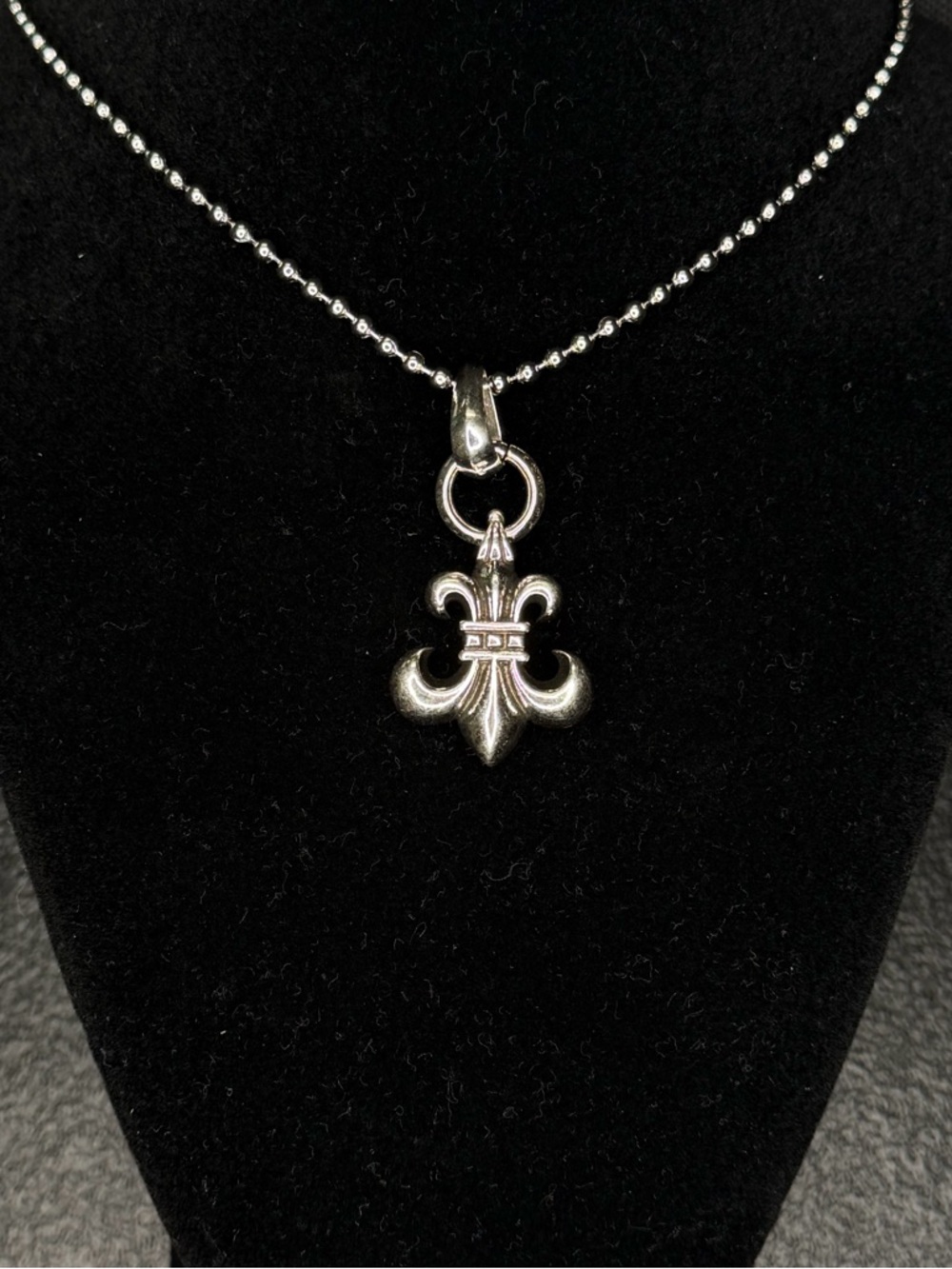 Chrome Hearts Le Flur Big Heavy Pendant Paper Chain Necklace  Unisex